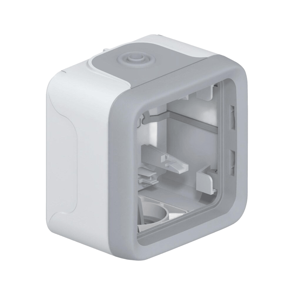 Legrand Plexo™ 1-Gang Surface Box – 2 Membrane Glands, IP55, Grey