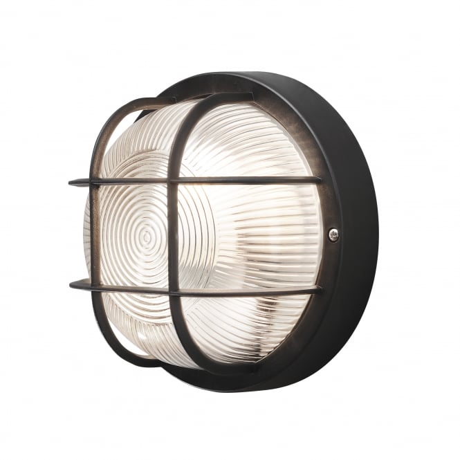 Starlit Bulkhead Round Grid 180mm – Black