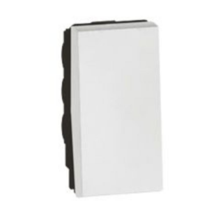 Legrand Arteor Push Button – 2‑Way, 1 Module, 6 A – White