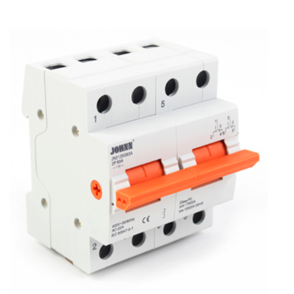 Chint Johnn 2P 63A DIN Changeover Switch – Large Frame