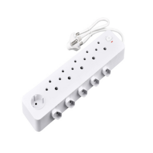 Target 11-Way Multiplug – 5 x RSA 3-Pin, 5 x V-Slim, 1 x Schuko, with Main On/Off Switch