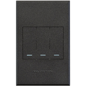 Veti 3 – 3 Lever 1‑Way Switch 2×4 Graphite Complete