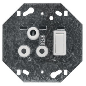 Crabtree Classic Single SSO 1×16A RSA Cover Plate – 4×4, White