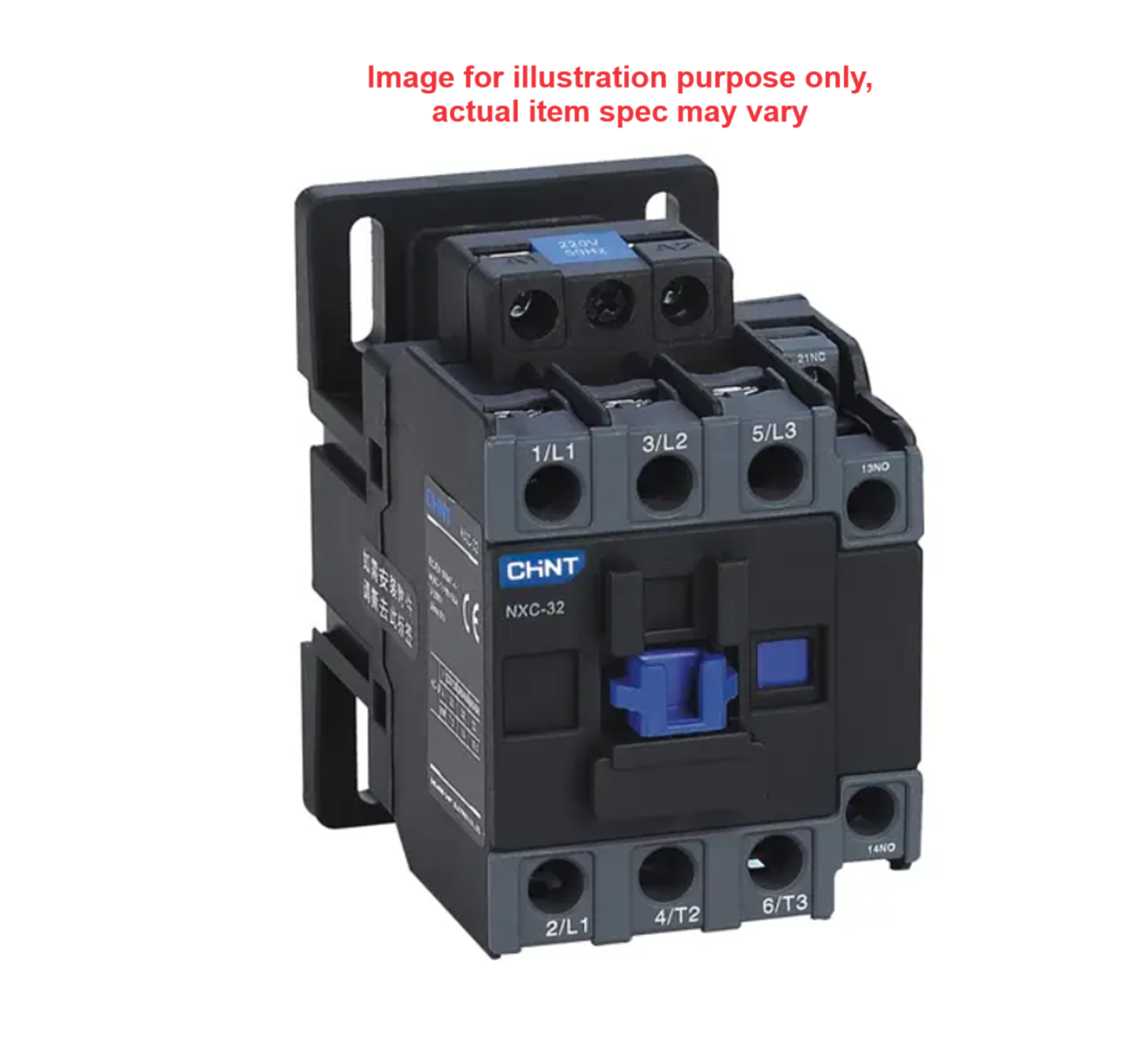 Chint 80 A 3‑Pole Contactor (NC1‑8011-240V) 37 kW