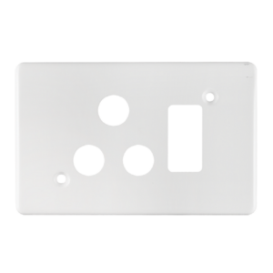 Crabtree Classic SSO 1×16A RSA Horizontal Cover Plate – 4x2, White