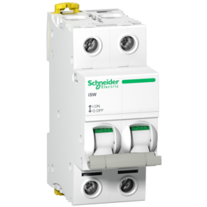 Schneider 63A 2P Isolator – DIN Rail