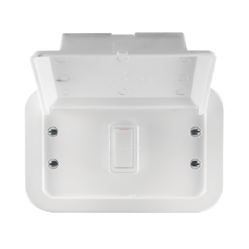 Crabtree Classic 1‑Lever 1‑Way Plastic Surface Box