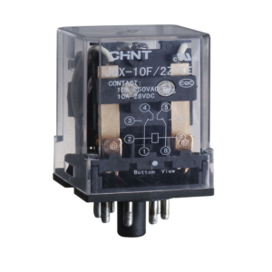 Chint Miniature Power Relay – 11 Round Pin, 24VAC, 10A