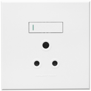 Veti 3 – Single SSO Socket Cover Plate 4x4 WT/White