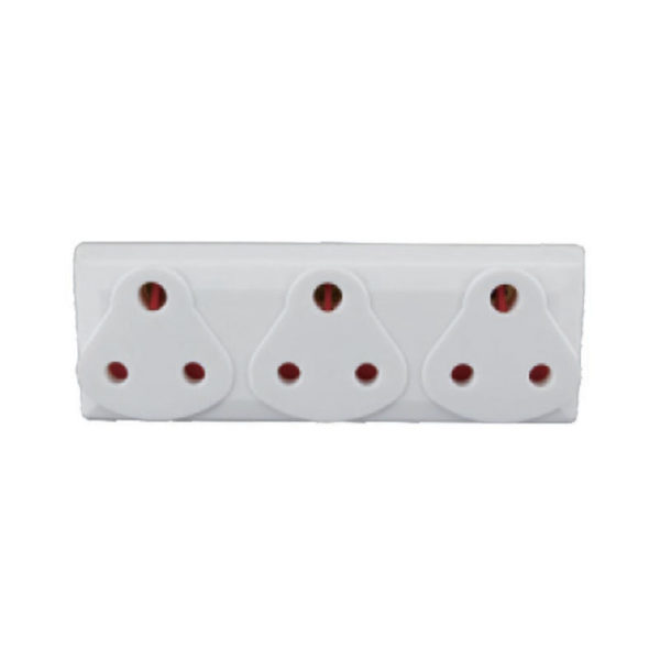 Ausma Wall Plug Adaptor – 3×16A 3-Pin (Side by Side)