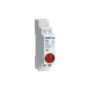 Chint Single LED Indicator – Red, 230V AC, 18mm, DIN (ND9-1/R-230)