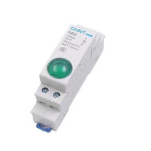 Chint Single LED Indicator – Green, 230V AC, 18mm, DIN (ND9-1/G-230)