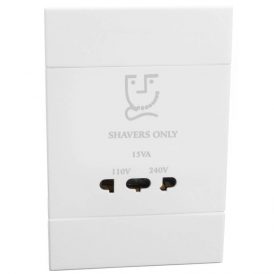 Veti 2 – Shaver Socket Outlet 4×2 White