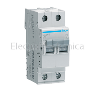 Hager Miniature Circuit Breaker (MCB) – 6A, 2 Pole, 6kA, C-Curve