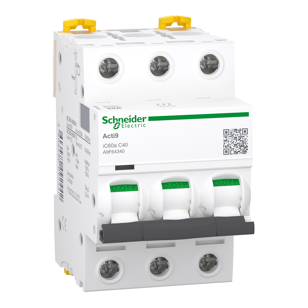 Schneider 40A 3P MCB 6kA