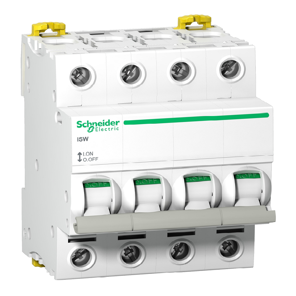 Schneider 100A 4P Isolator – 415V AC, DIN Rail