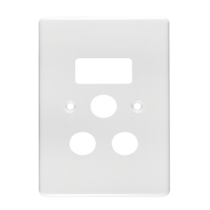 Crabtree Classic SSO 1×16A RSA Vertical Cover Plate – 4x2, White