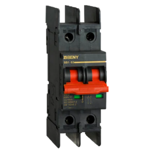 ZBENY 63A 2P ISOLATOR 500VDC PV DIN MOUNT