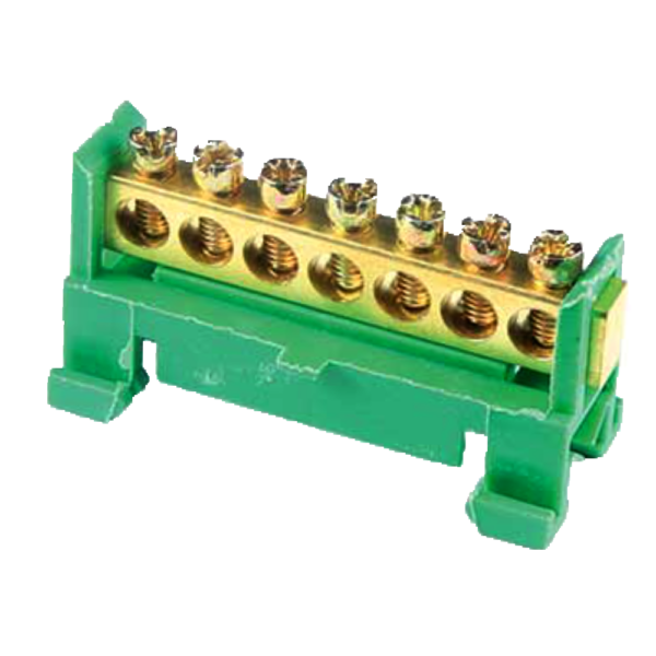 Distance R For Terminal Strip DIN Rail Terminal Strip – 70A, 7-Way, Green - Key Electric Online