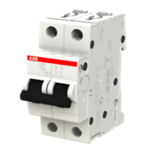 ABB 6 A 2‑Pole MCB – C‑Curve, 10 kA, DIN Rail Mount
