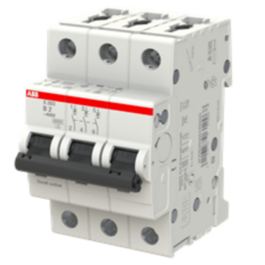 ABB 6 A 3‑Pole MCB – C‑Curve, 10 kA, DIN Rail Mount