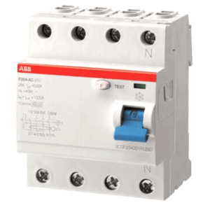 ABB 63 A 4‑Pole 10 kA Earth Leakage Circuit Breaker – 30 mA