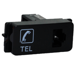 Veti 1 - Telephone Socket Outlet Black