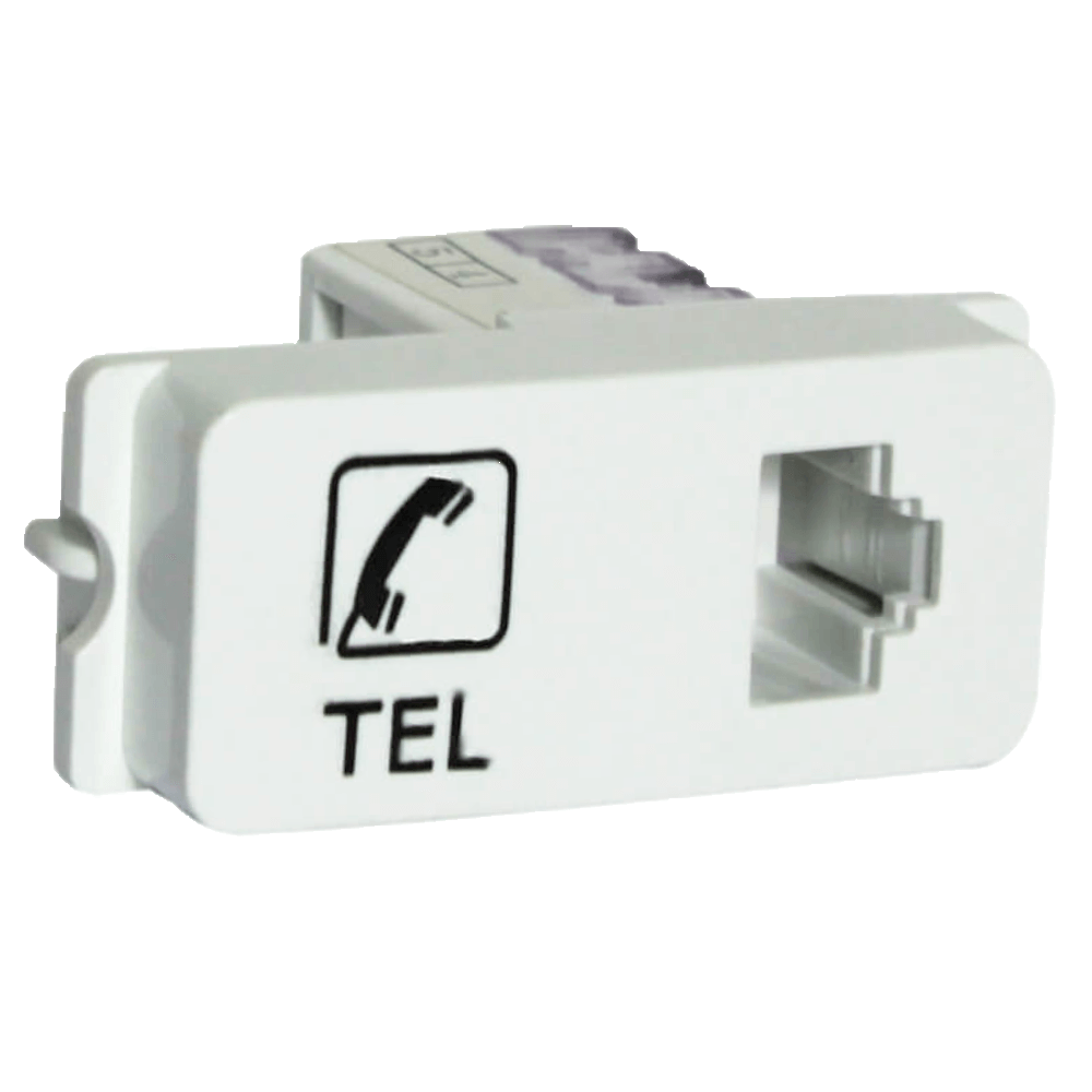 Veti 1 - Telephone Socket Outlet White