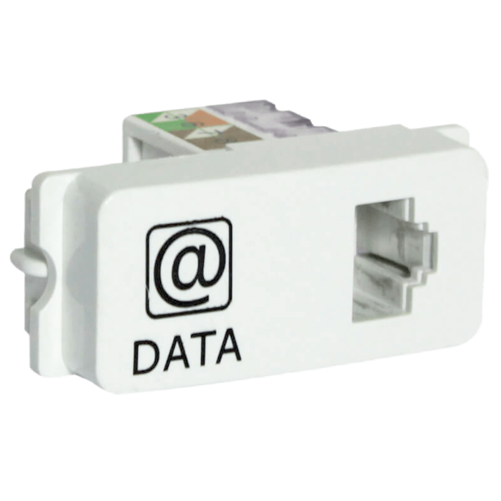 Veti 1 - Data Socket Outlet RJ45 White