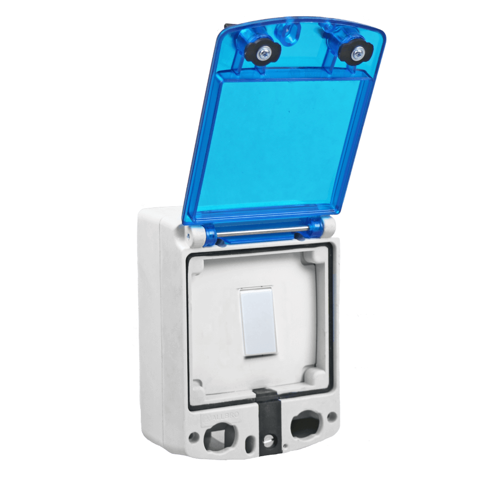 Allbro Stealth Isolator Box – Clear Blue Lid