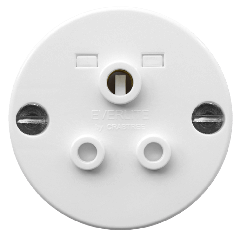 Crabtree Classic 5A Unswitchable Round Outlet