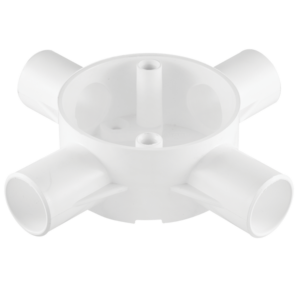 PVC 25 mm 4‑Way Side Entry Box
