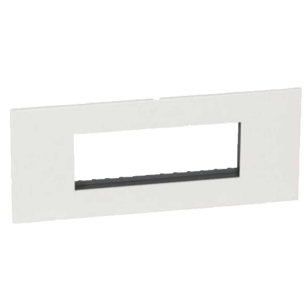 Legrand Arteor Cover Plate & Support Frame – 6 Module, White