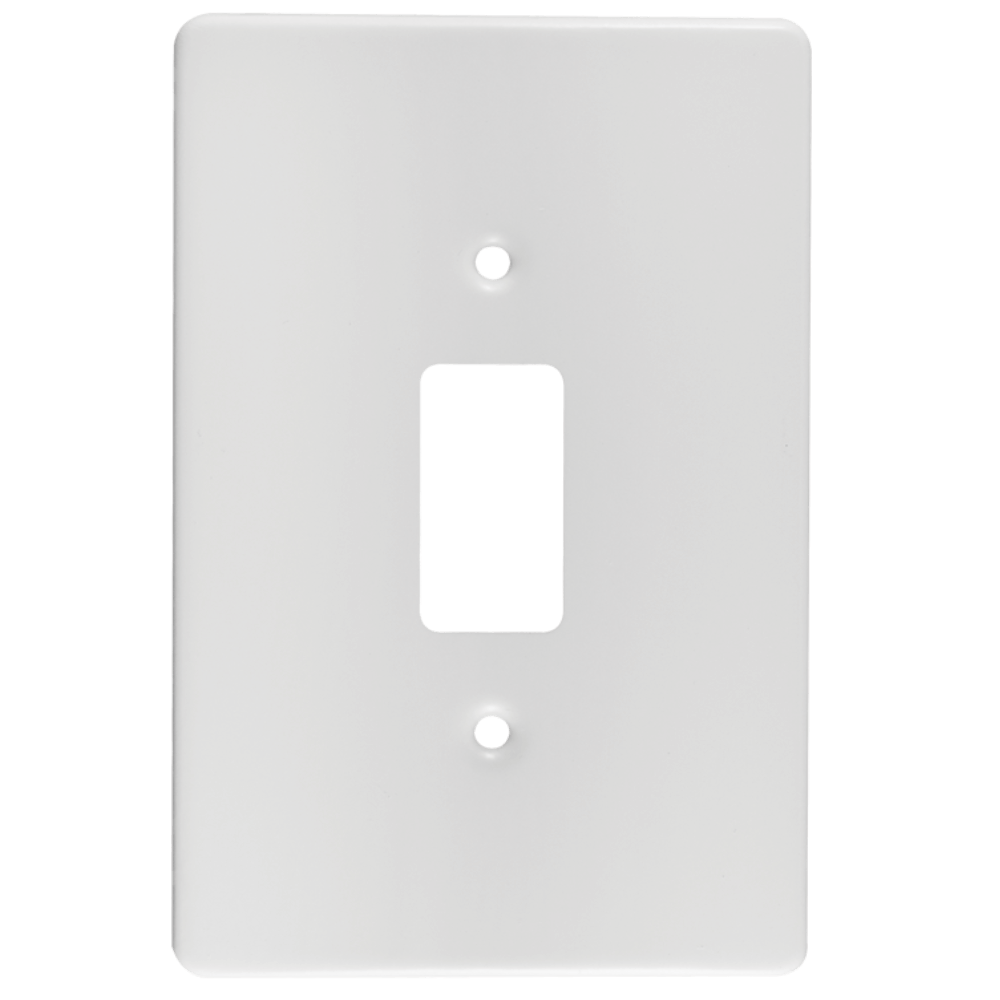 Crabtree Classic 1 Lever Cover Plate – 4x2, White