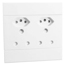Veti 2 – Double UN SSO 2×16A RSA 2×16A V‑Slim 4×4 White