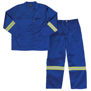 Royal Blue Conti Suit with Reflective Tape – 2-Piece, Size 42