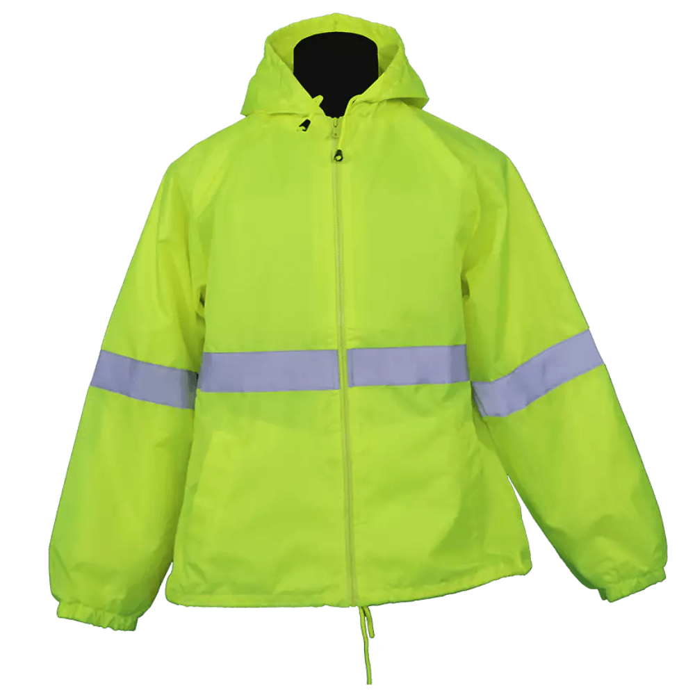 Hi-Viz All-Weather Safety Jacket – Lime (Size L)
