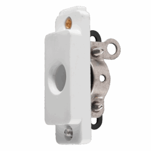 Crabtree Classic Module Cord Grip – Screw‑In, White