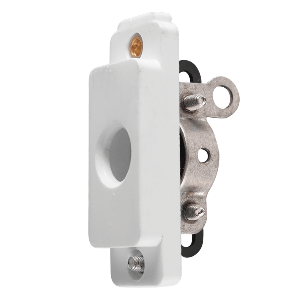 Crabtree Classic Module Cord Grip – Screw‑In, White