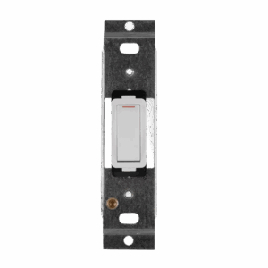 Crabtree Classic Module 20 A Double‑Pole Switch – Screw‑In, White (2460CL)
