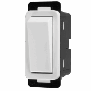 Crabtree Classic Module 1‑Way 20 A Switch – Clip‑In, White