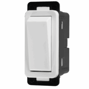 Crabtree Classic Module 2‑Way 20 A Switch – Clip‑In, White