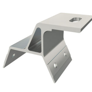 LX Solar – IBR Mount Bracket Low Trap (Flat Top + EPDM, M6 × 4 Holes)