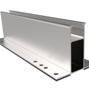 LX Solar – IBR/Corrugated Mount Bracket (Short Rail + EPDM, 12 × M6 Holes, 67H × 75W × 250L)