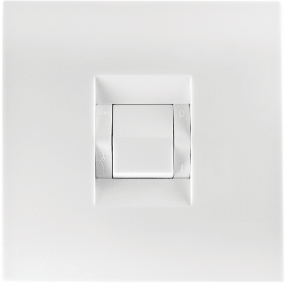 Crabtree Topaz Isolator 60A 2‑Pole – 4×4 White