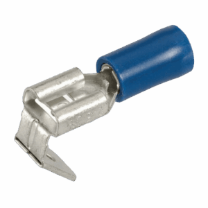 Insulated Blue Piggyback 6.3mm