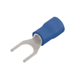 Insulated Blue 4 mm Forked Spade Lug