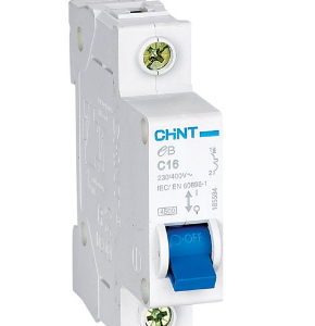 Chint DIN Circuit Breaker – 10A, 1P, C-Curve, 3kA