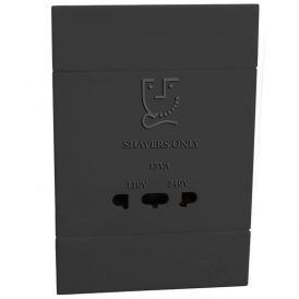 Veti 2 – Shaver Socket Outlet 4×2 Charcoal