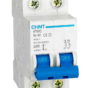 Chint DIN Circuit Breaker – 10A, 2P, C-Curve, 3kA